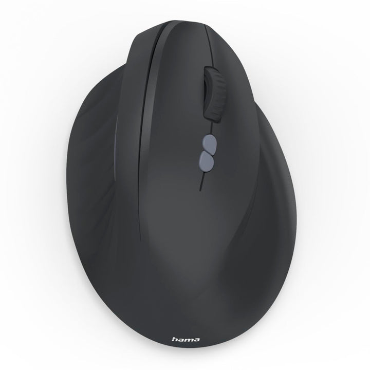 Hama vertikale Maus, kabellos (optische Maus ohne Klickgeräusch, 7 Tasten, ergonomische Funkmaus für