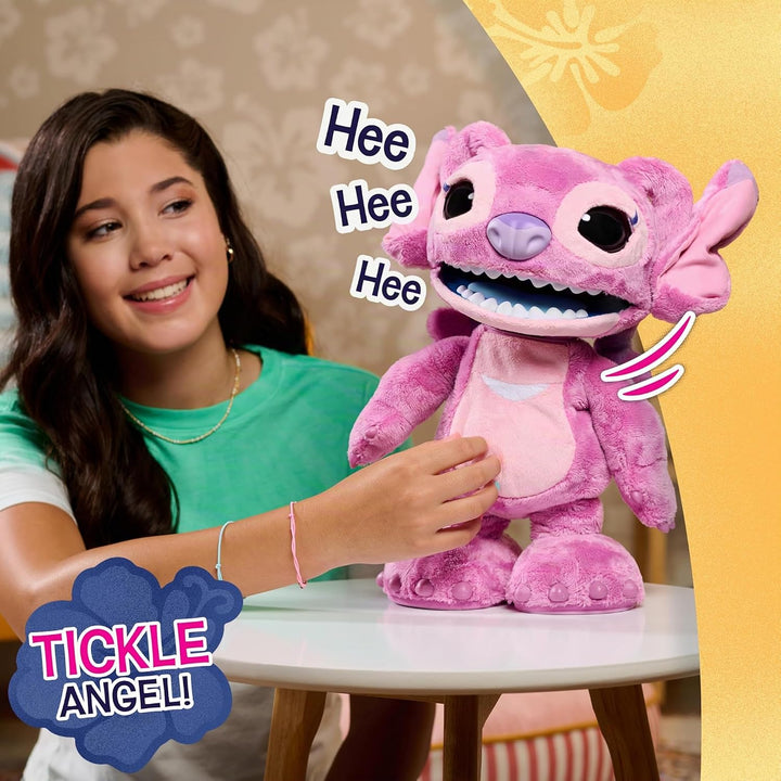Just Play Disney Stitch Ultimate Angel – Funktionsplüschtier, 100+ Geräusche und Reaktionen, ab 3 Ja