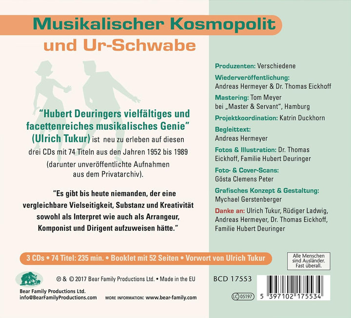 Die Hubert Deuringer Story, Audio-CD