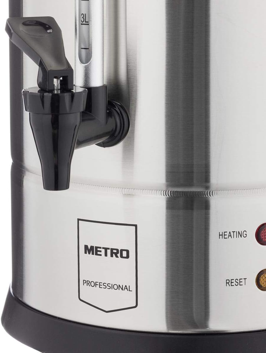 METRO Professional Wasserkocher GWB1010, auch für Glühwein, Glühweinspender, 10 Liter, 65 Tassen, 13