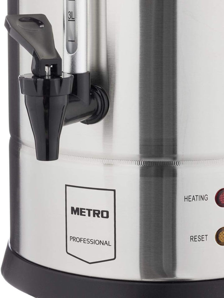METRO Professional Wasserkocher GWB1010, auch für Glühwein, Glühweinspender, 10 Liter, 65 Tassen, 13