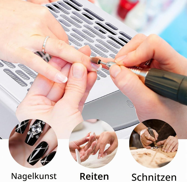 Staubabsaugung Für Nägel,100W Nagel Staubabsaugung Mit Filter,Mit Wiederverwendbarer Filter,Professi