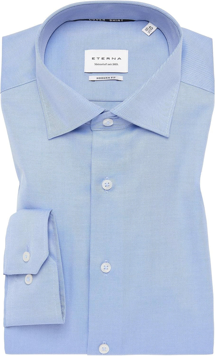 ETERNA Herren Cover Shirt MODERN FIT 42 Dunkelblau, 42 Dunkelblau