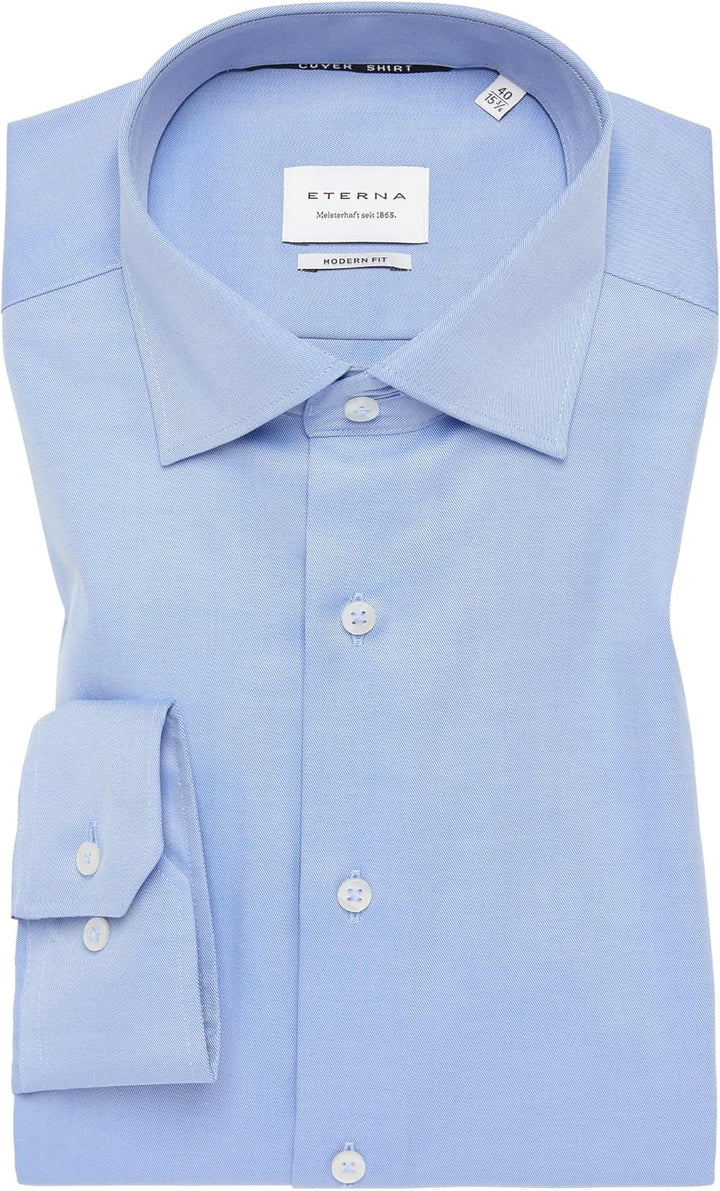 ETERNA Herren Cover Shirt MODERN FIT 39 Dunkelblau, 39 Dunkelblau