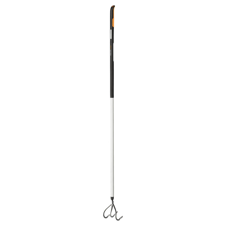 Fiskars Krümmer mit 3 Zinken, Für optimale Beetvorbereitung und -pflege, Länge: 172 cm, Breite: 14,8