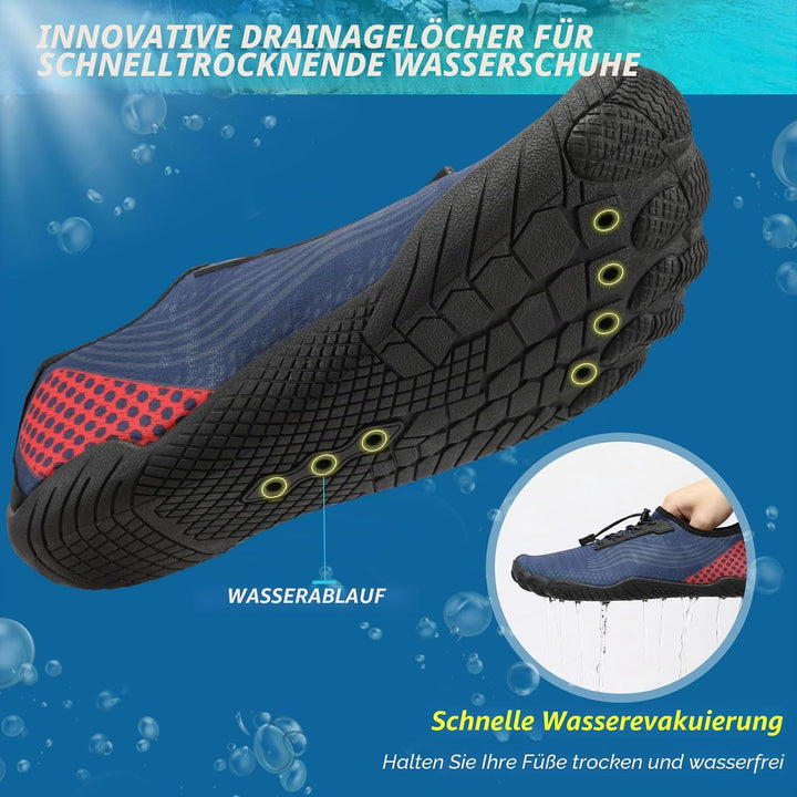 ZHR Badeschuhe Herren Damen rutschfest Barfussschuhe Leicht Schnell Trocknend Wasserschuhe Schwimmsc