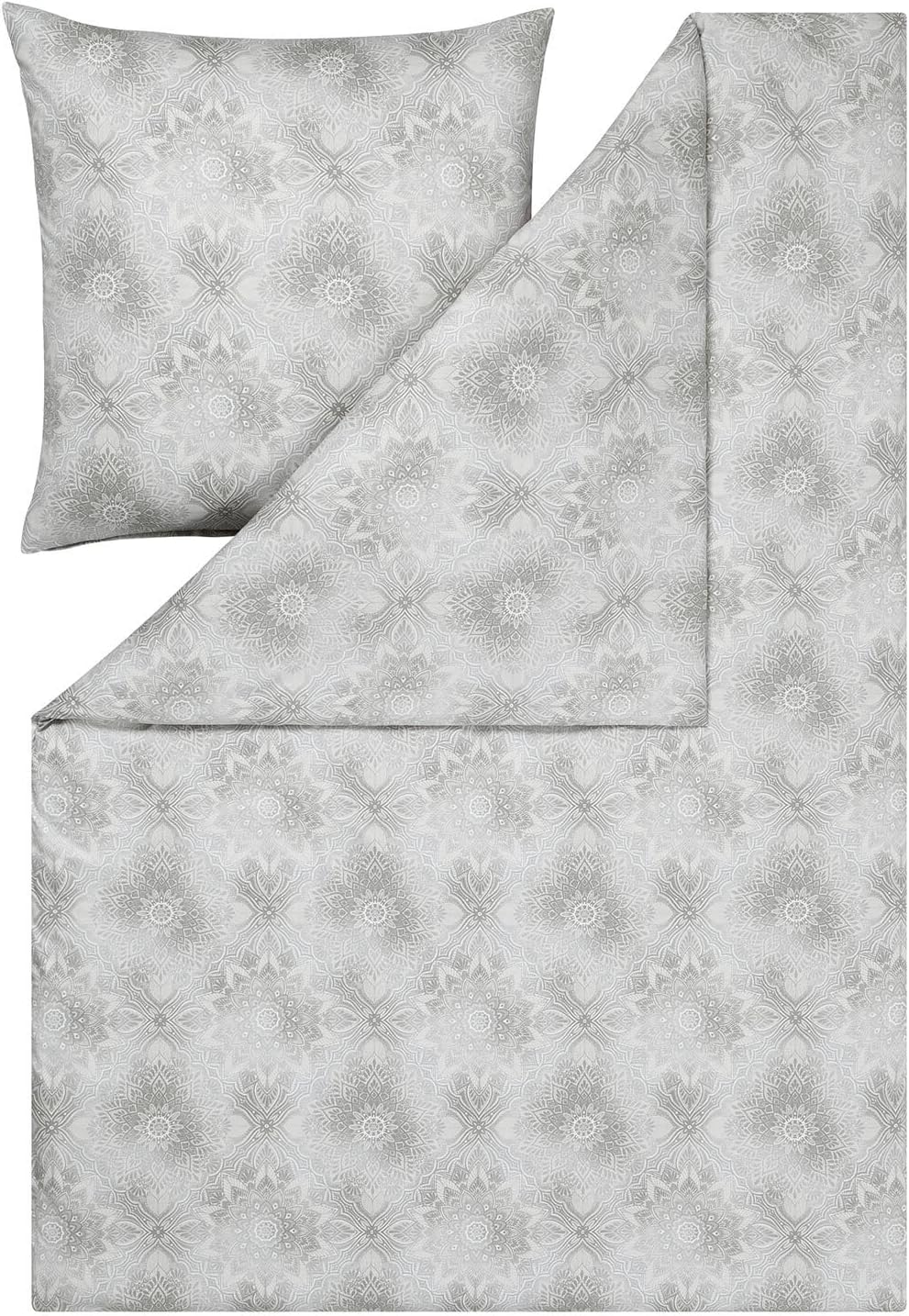 ESTELLA Mako Interlock Jersey Bettwäsche Amalie Silber 1 Bettbezug 135 x 200 cm + 1 Kissenbezug 80 x