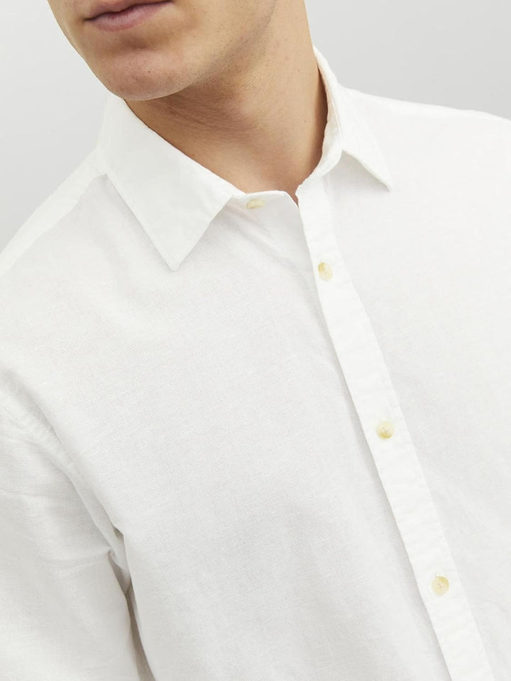 JACK & JONES Herren Hemd XL Weiss, XL Weiss
