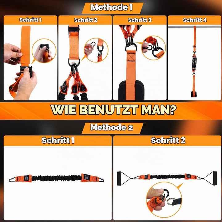 Klimmzug-Hilfsbänder, leistungsstarke, verstellbare Klimmzug-Widerstandsbänder mit drei Klimmzugbänd