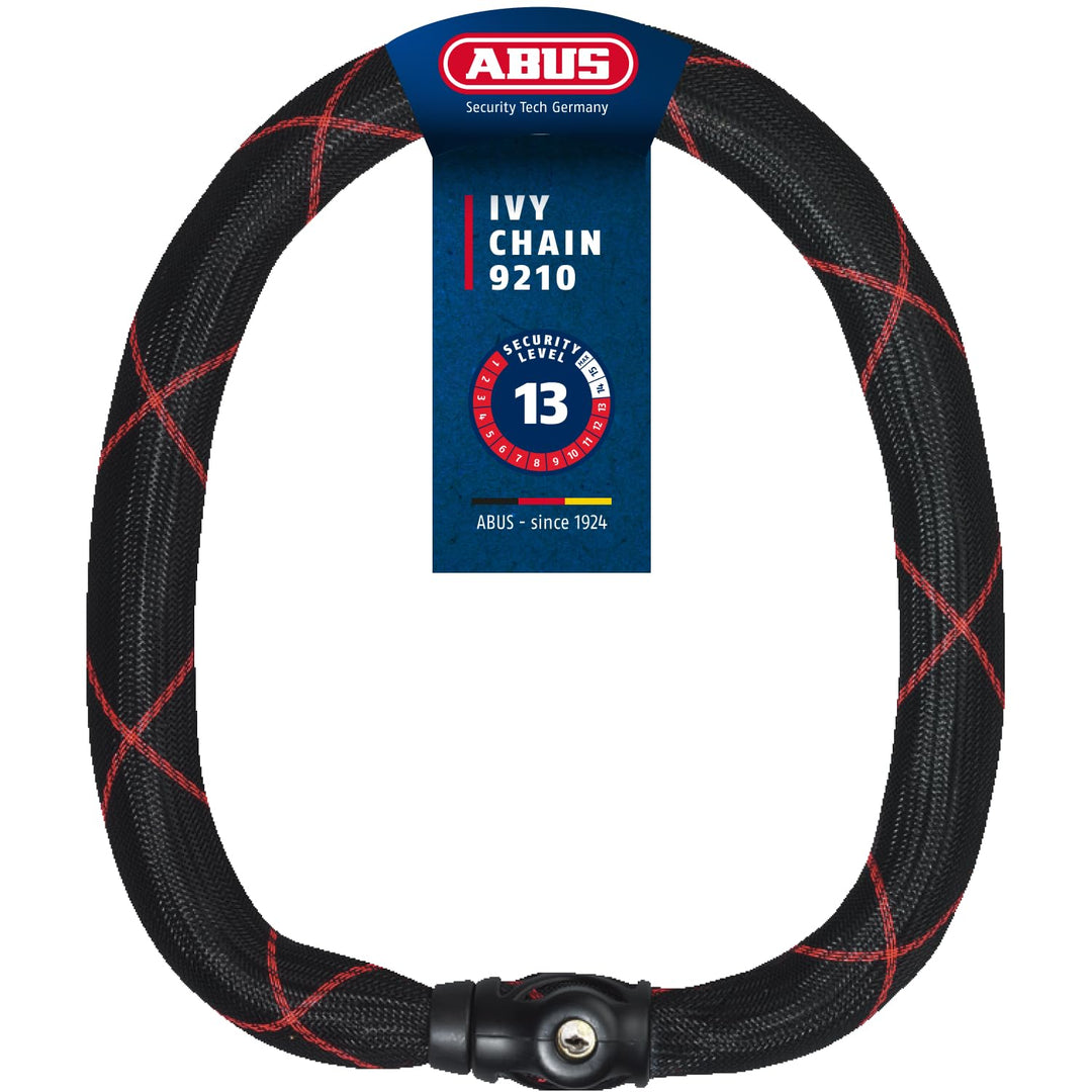 ABUS Kettenschloss Ivy Chain 9210 – Fahrradschloss aus gehärtetem Stahl – 10 mm dicke Kette – ABUS-S
