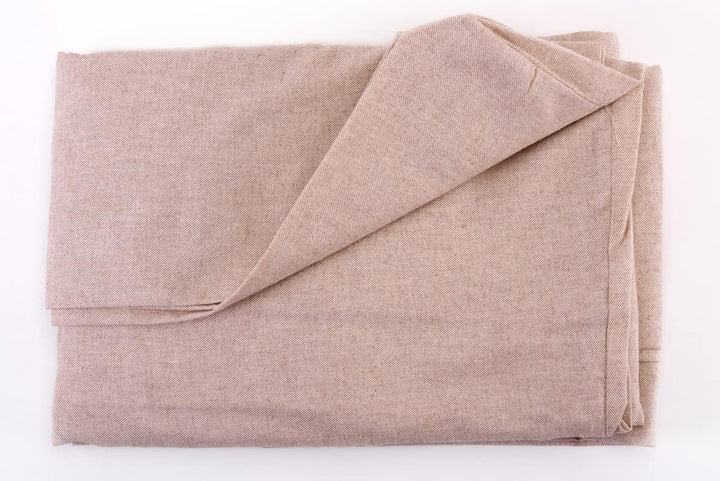 HomeLife Sesselbezug mit Armlehnen aus Baumwolle, für 1-Sitzer, mit Bändern, einfarbig, beige zum Sc