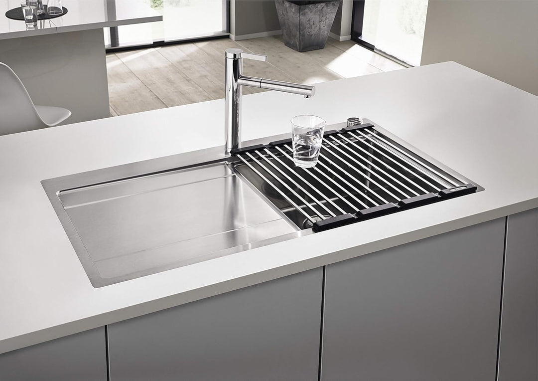 BLANCO 238483 Klappmatte als Abtropf für die Küchenspüle, faltbare Matte für das Waschbecken in der