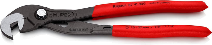 KNIPEX Schraubzange, Chrom-Vanadium, atramentiert, 250 mm (SB-Karte/Blister), 87 41 250 SB