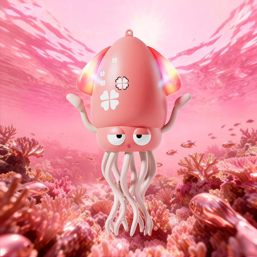 Tanzender & krabbelnder Oktopus mit LED Lichtern und Musik - Automatisch schwingendes musikalisches