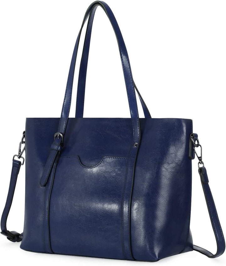 HAWEE Damen Crossbody Handtasche Grosse Shopper Umhängetasche Kunstleder Tote Schultertasche Mode He