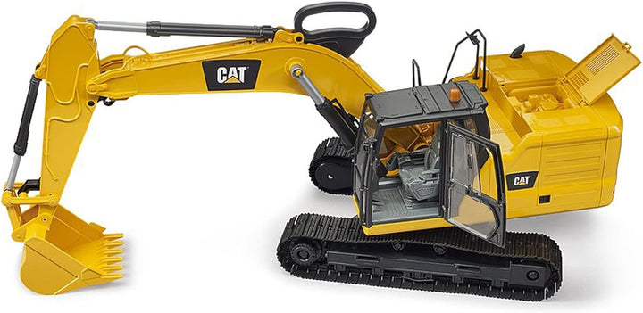 bruder 02483 - Cat Schaufelbagger - 1:16 Baustelle Baufahrzeug Löffelbagger Arbeiter bworld Baumasch