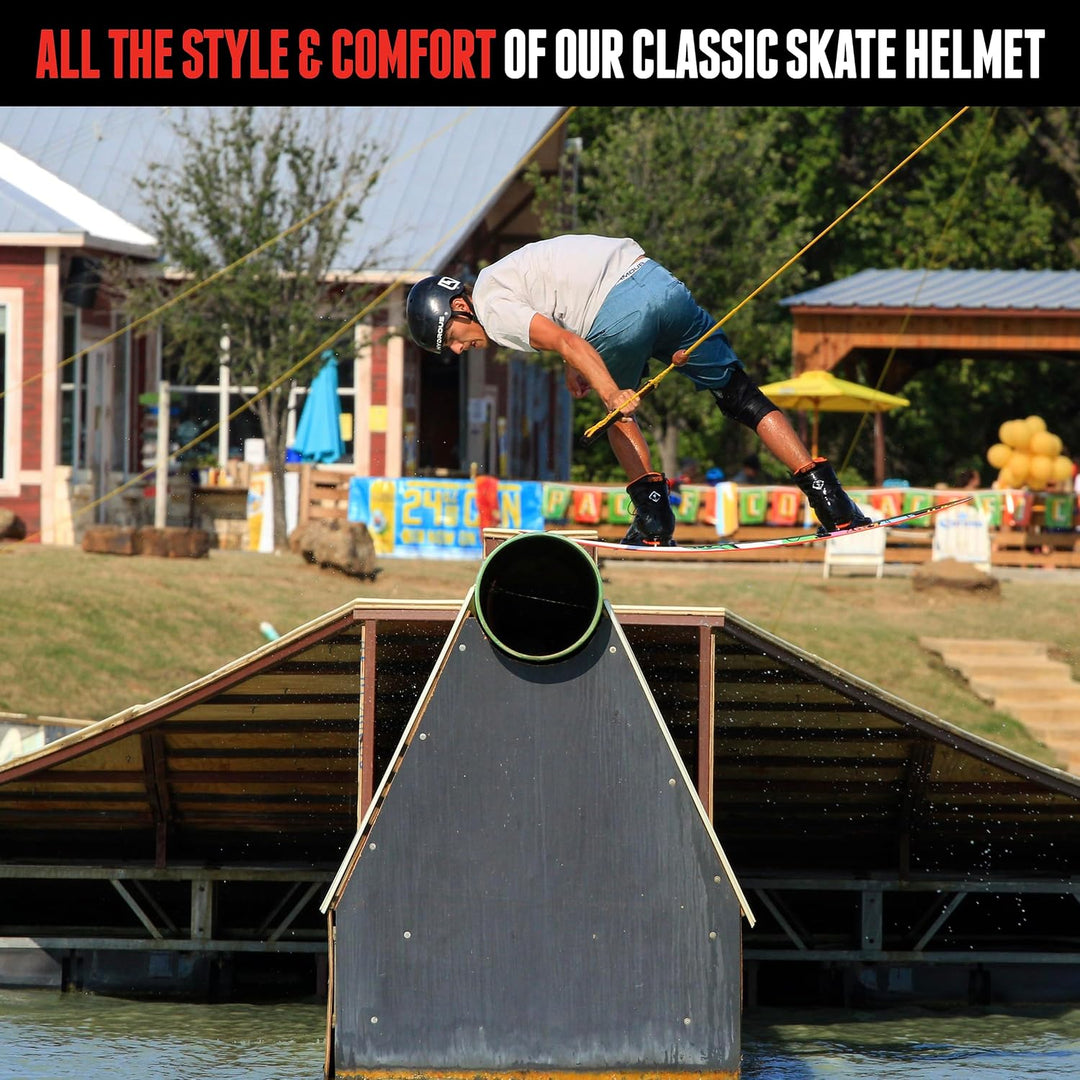 Triple Eight Herren Sweatsaver Halo Water Helmet for Wakeboarding and Waterskiing Helm Karbongummi.