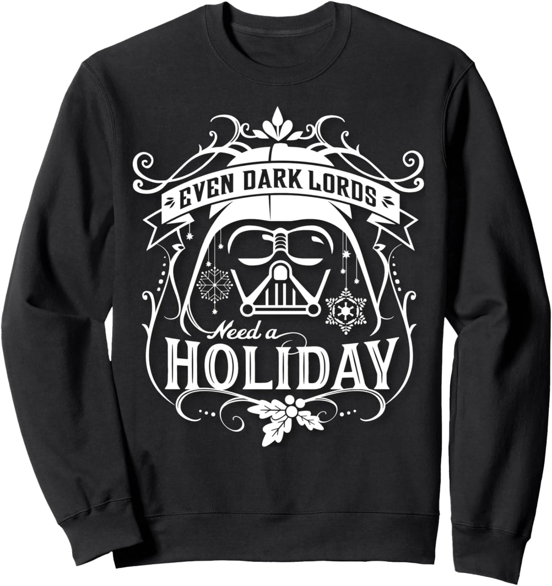 Star Wars Darth Vader Needs A Holiday Text Poster Sweatshirt