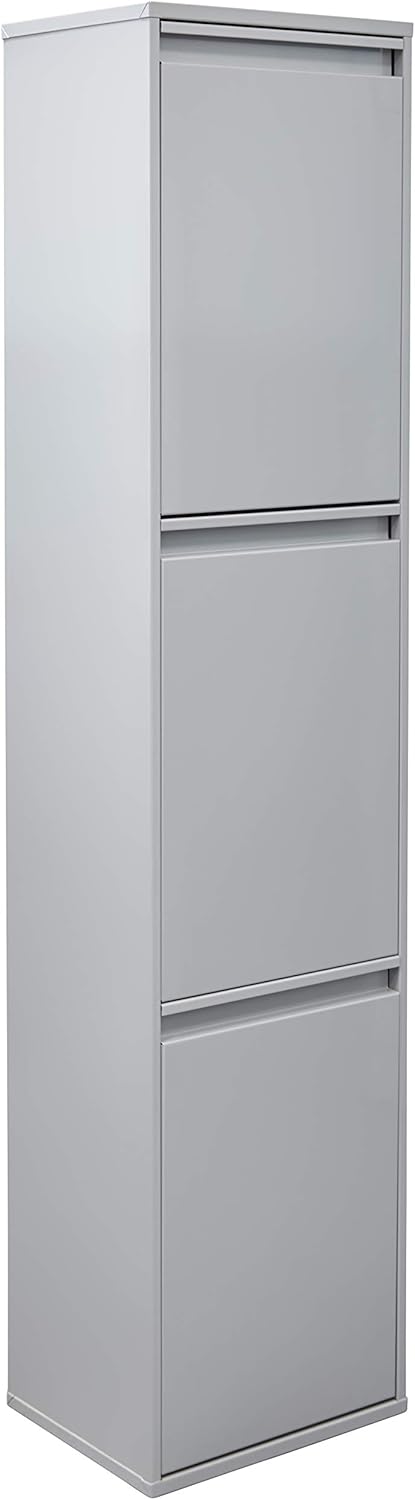 ARREGUI Basic CR302-B Mülltrennsystem aus Stahl | 3 Fächer Mülleimer für die Küche | 3 Fach Abfallei