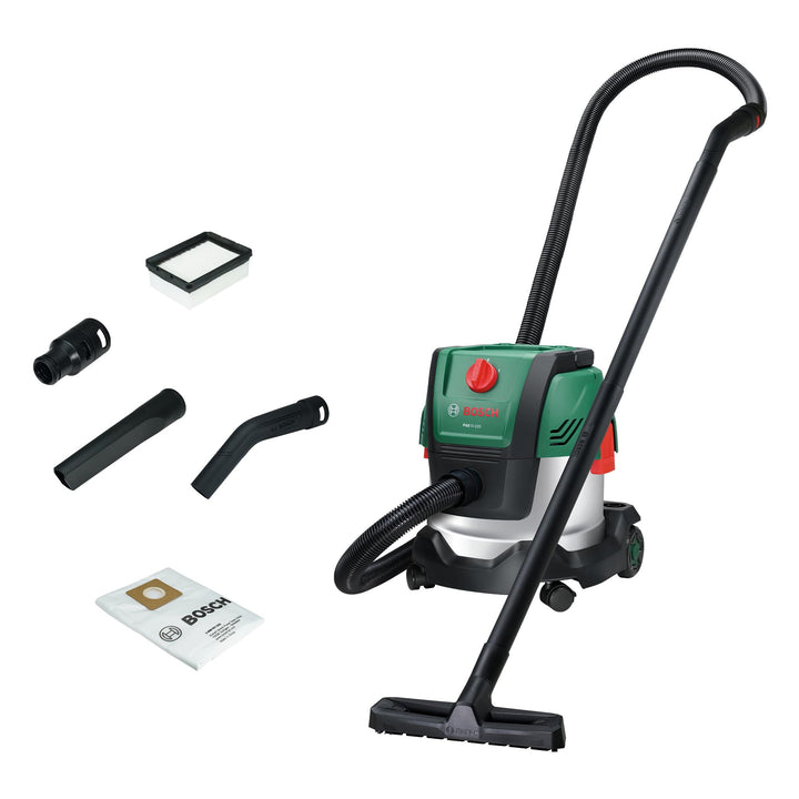 Bosch kabelgebundener Sauger PAS15-220 (Verlängerungsrohre (Kunststoff), Saugschlauch 2,2 m, Griff-/