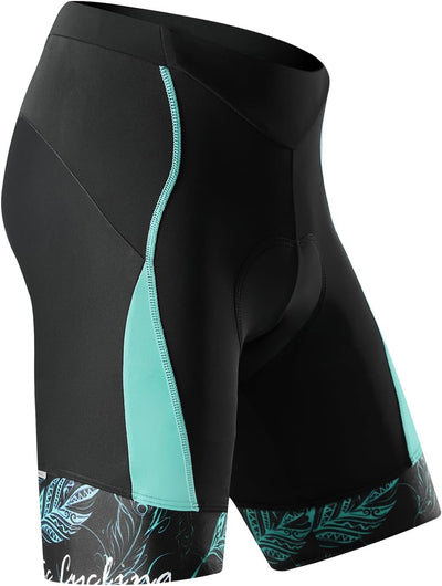 Santic Fahrradhose Damen Gepolstert Kurz Radlerhose Damen Radhose Damen mit Sitzpolster Radsportshor
