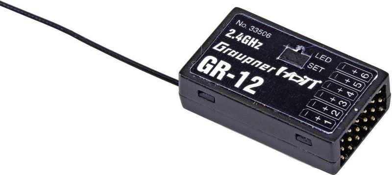 Graupner 33506 Empfänger GR-12 HoTT 2.4 GHz 6 Kanal