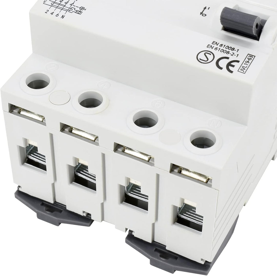 Schelinger Fehlerstromschutzschalter FI-Schalter RCD / 30mA / 4-polig / 40A (4-Polig / 40A / VDE), 4