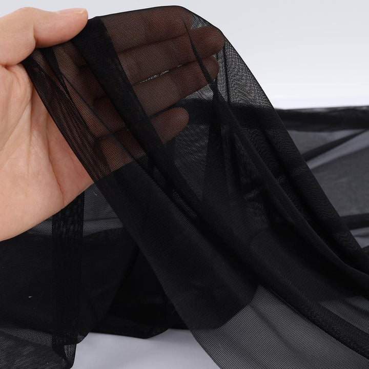 Superfeiner 4-Wege-Stretch-Netzstoff, Nylon, Spandex, Power-Mesh, leicht, durchsichtig, 152,4 cm bre