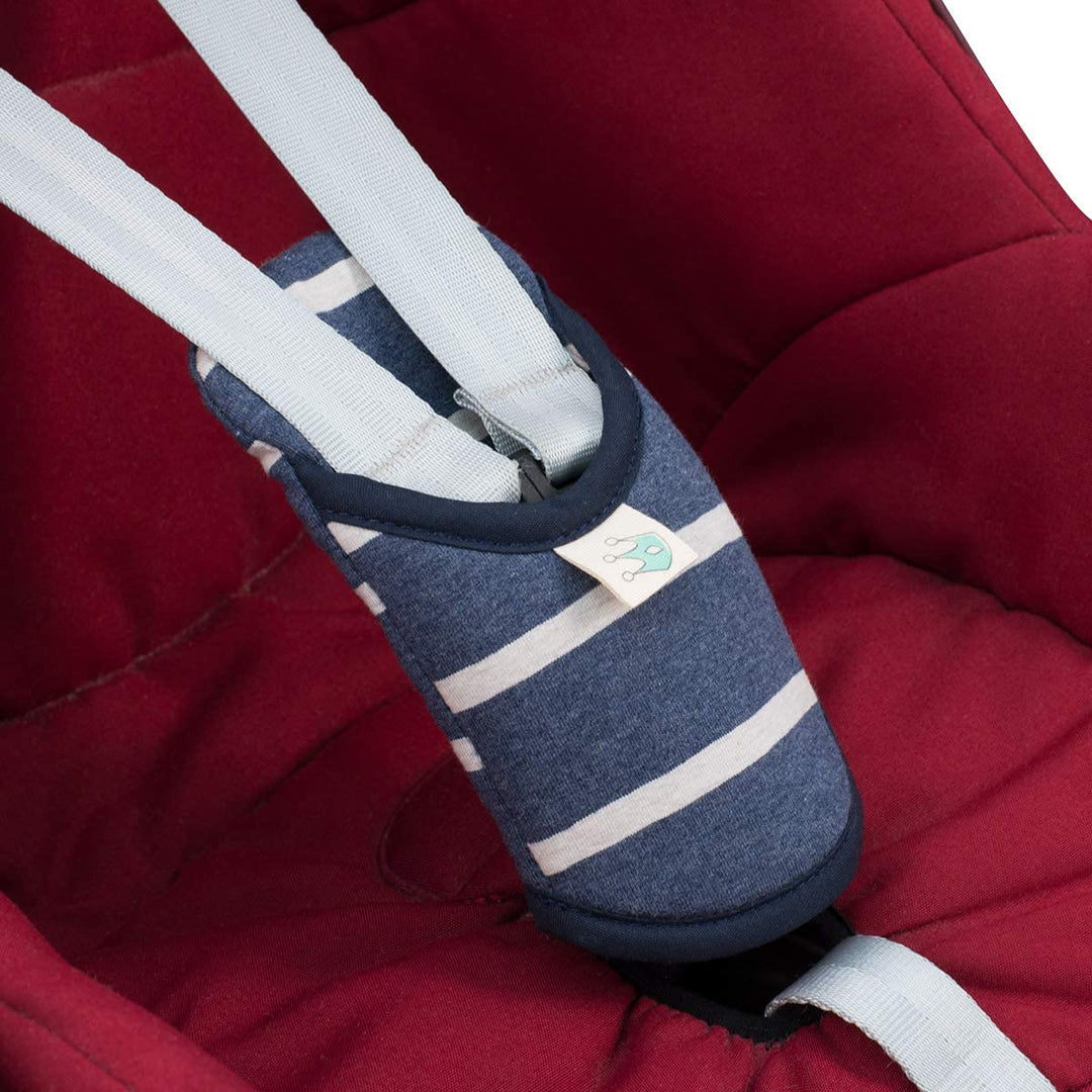 JYOKO KIDS Baumwoll-Schrittpolster für Autositz und Kinderwagen Gruppe 0 bis 3 Jahre, kompatibel mit