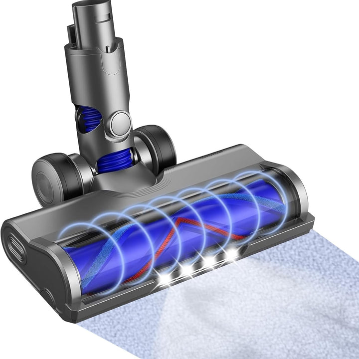 Ersatzbürstenkopf für Dyson V6, DC58, DC59, DC61, DC62, DC74, Motorisierte V-förmige Walze mit LED-L