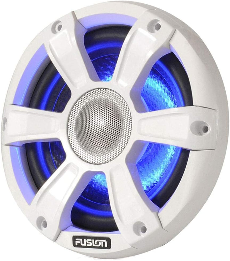 Fusion Marine Hochleistungs-Sport-Kühlergrill und LED-Beleuchtung, Weiss 6.5-Inch, 6.5-Inch