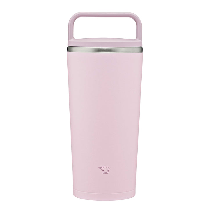 Zojiri SX-JS30-PM Mahoobin Becher mit Griff, spülmaschinenfest, nahtlos, 2er-Set, Dusty Pink, 2 Stüc