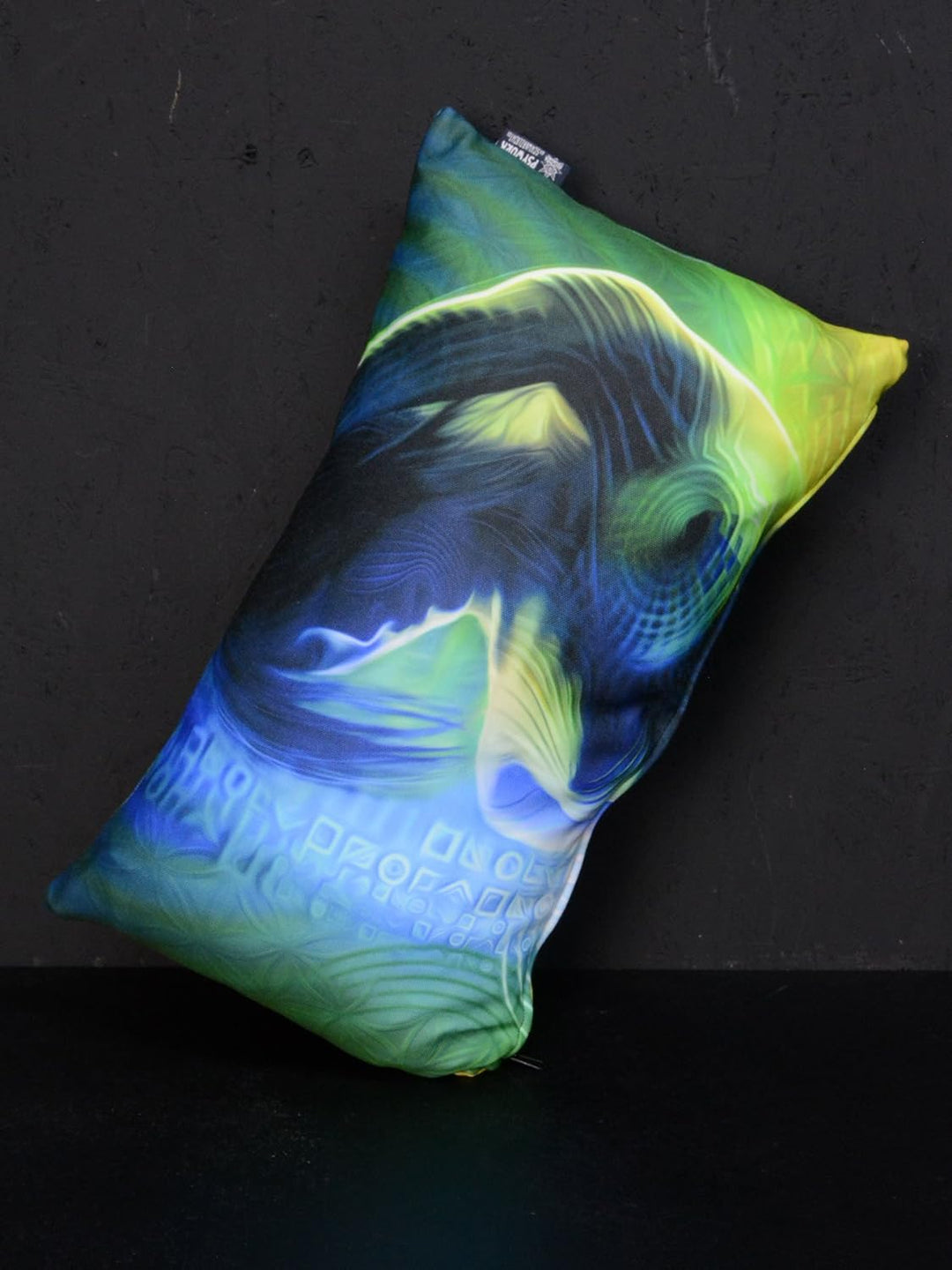 PSYWORK Schwarzlicht Kissen Neon Prismatic, 30x50cm