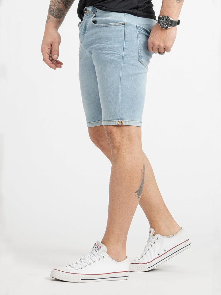 Rock Creek Herren Shorts Jeansshorts Denim M50 30W Hellblau-rc2433, 30W Hellblau-rc2433