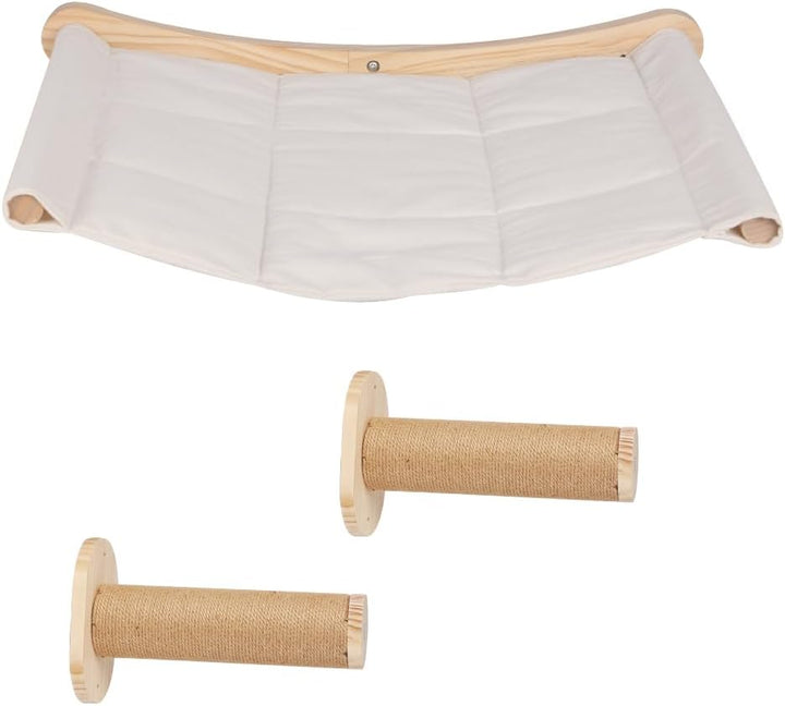 Kletterwand Katzen,Premium Kletterwand Katzen Set mit Katzenbrettern für die Wand,Premium Wandpark z