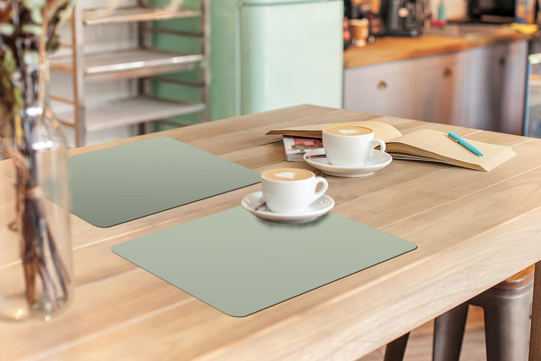 KitchenYeah© Platzsets Abwaschbar 6-Teilig 45x30 cm Tischsets Platzdeckchen rutschfeste Platzset Unt
