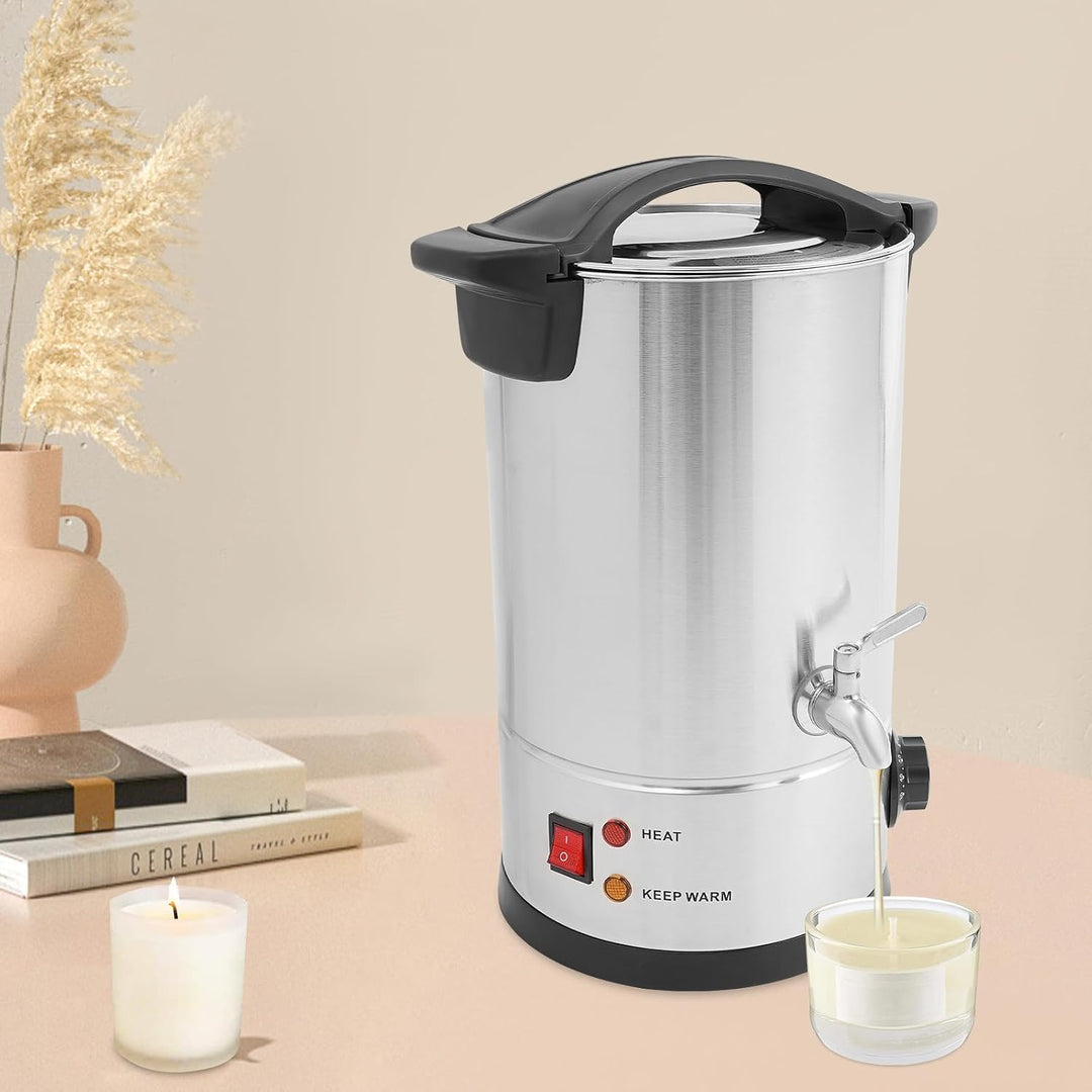 NiuLifeya Wachsschmelzer 8 L, Wachsschmelztopf 1800 W, 30 bis 110 °C | Elektrischer Wachsschmelztopf
