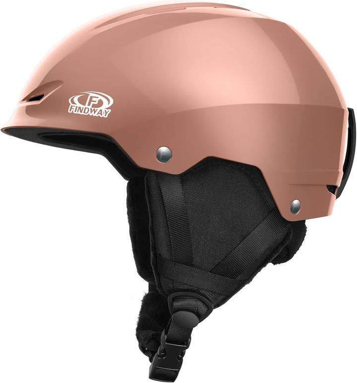 Findway Skihelm für Herren & Damen,Snowboard Helm mit Ohrenschützer für Erwachsene Jugend mit Verste