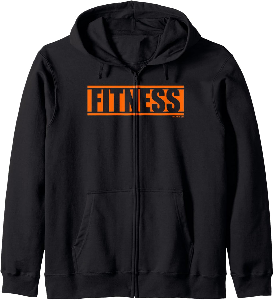 Fitness Orange Gym Fitness Workout Spruch Motivation Orange Kapuzenjacke