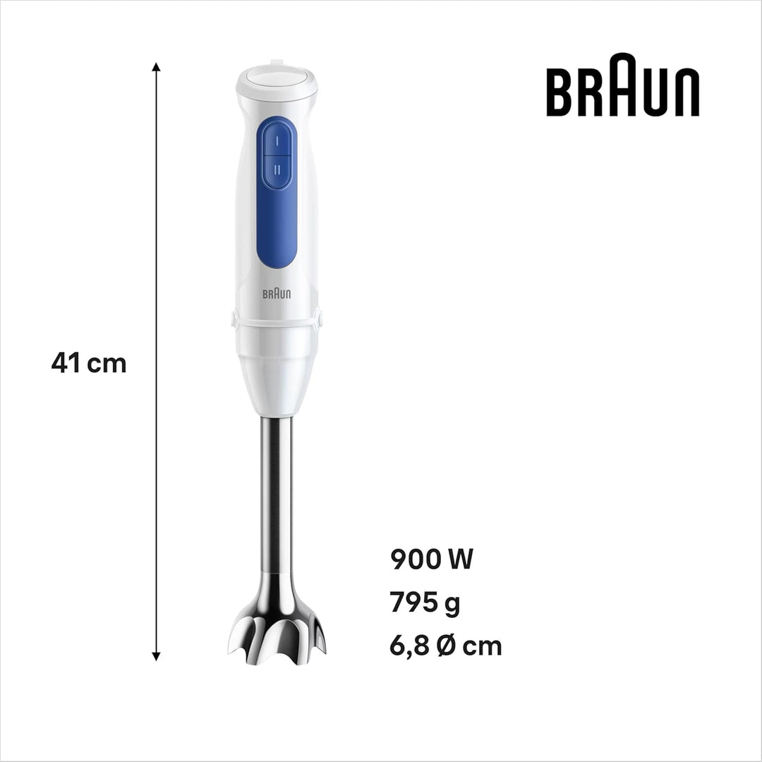 Braun Stabmixer MultiQuick 3 MQ30001M, PowerBell VPlus Technologie, 2 Geschwindigkeiten, EasyClick P