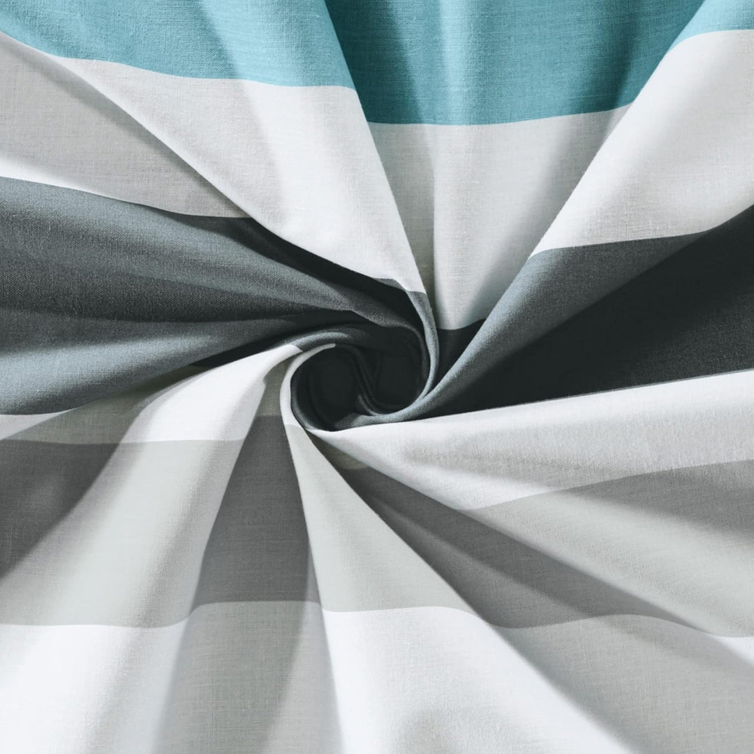 REDBEST Bettwäsche, Bettgarnitur Renforcé Petrol blau hellblau grau Silber Grösse 135x200 cm (80x80