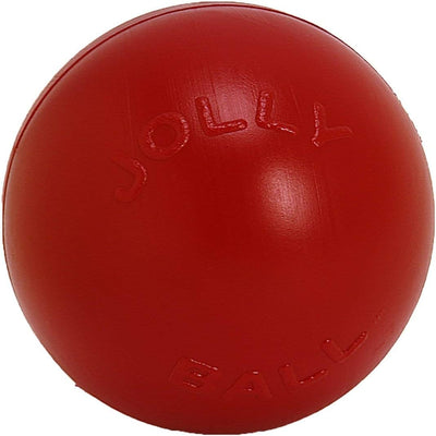 Jolly Pets JOLL070F Hundespielzeug Ball Push-n-Play, 25 cm, rot 10 Inches/Large Red, 10 Inches/Large