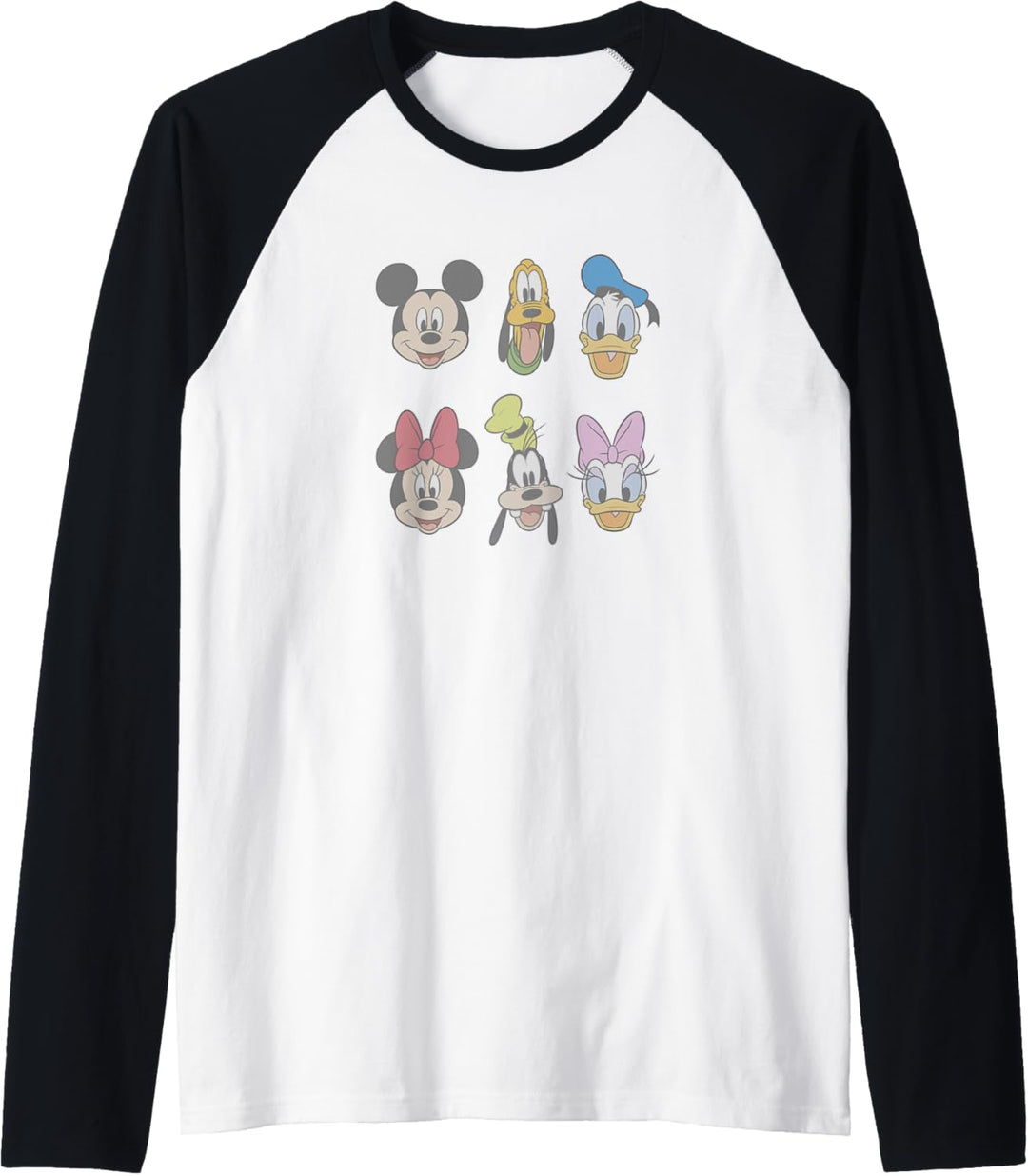 Disney Mickey And Friends Group Shot Heads Raglan