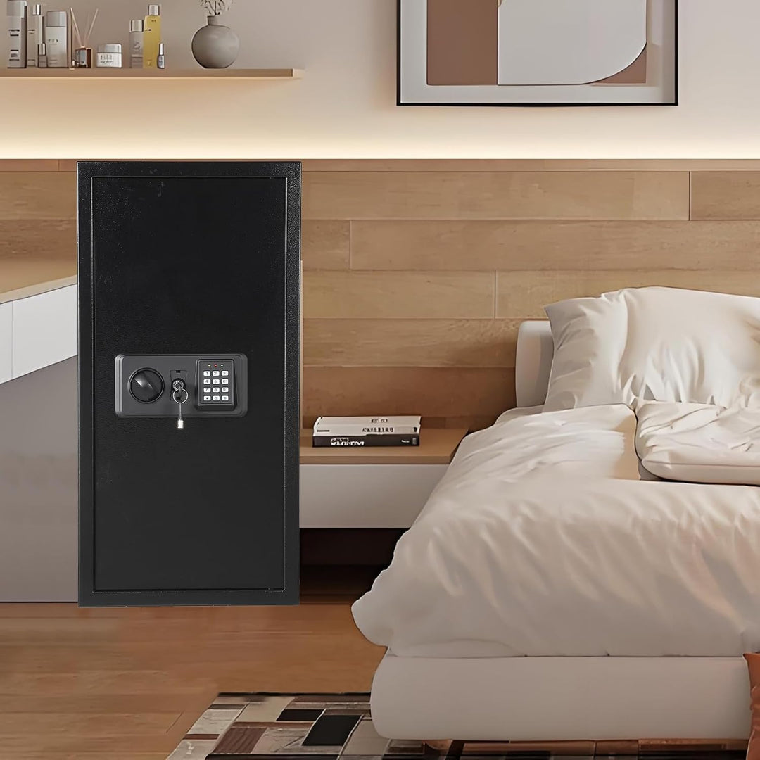 Garvee 74L Safe Tresor mit Zahlencode, Schlüssel &amp; Feuerfester Tasche, Tresor für Zuhause / Hotel, A