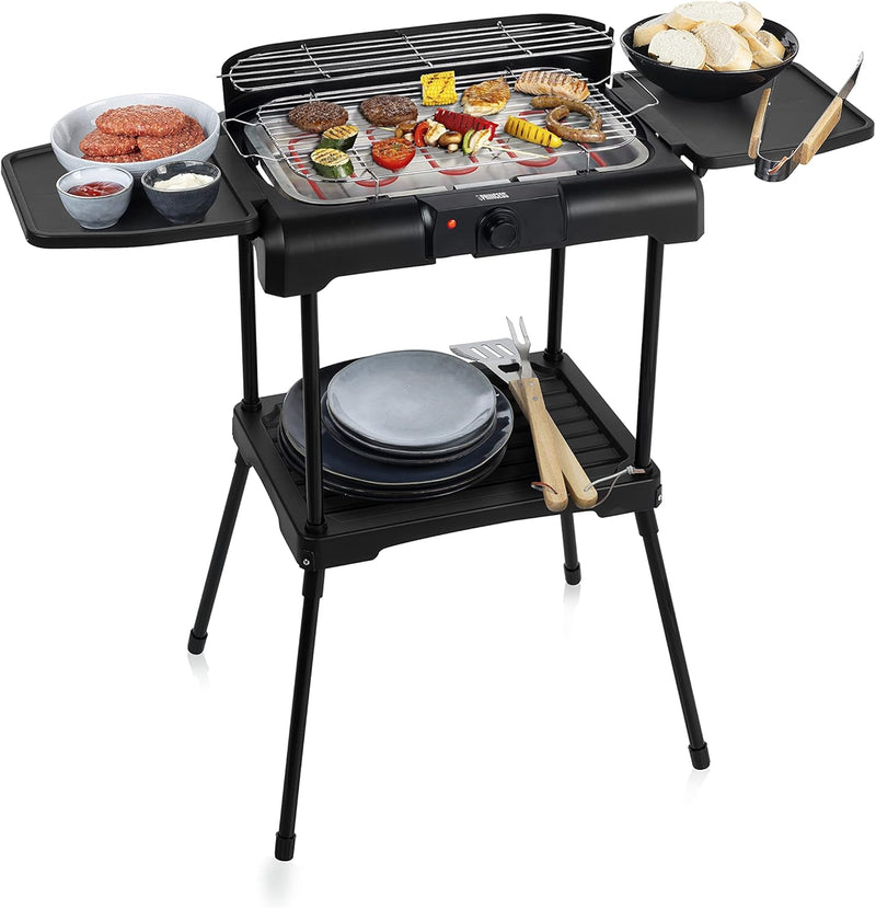 PRINCESS 01.112250.01.001 112250 Electric BBQ with side shelves Grill, Kunststoff, schwarz Elektrisc