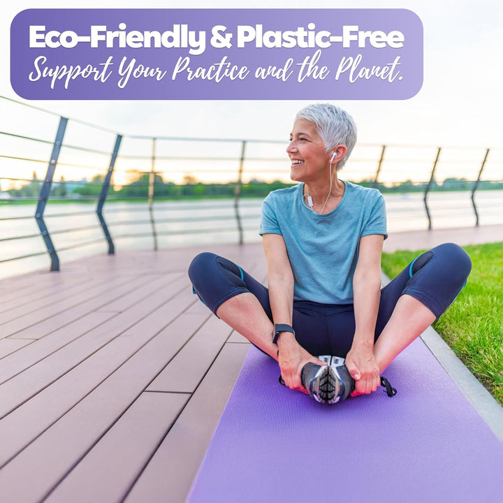 TechFit Yogamatte Rutschfest für das Fitnessstudio zu Hause - Pilates Matte für das Heimtraining, Yo