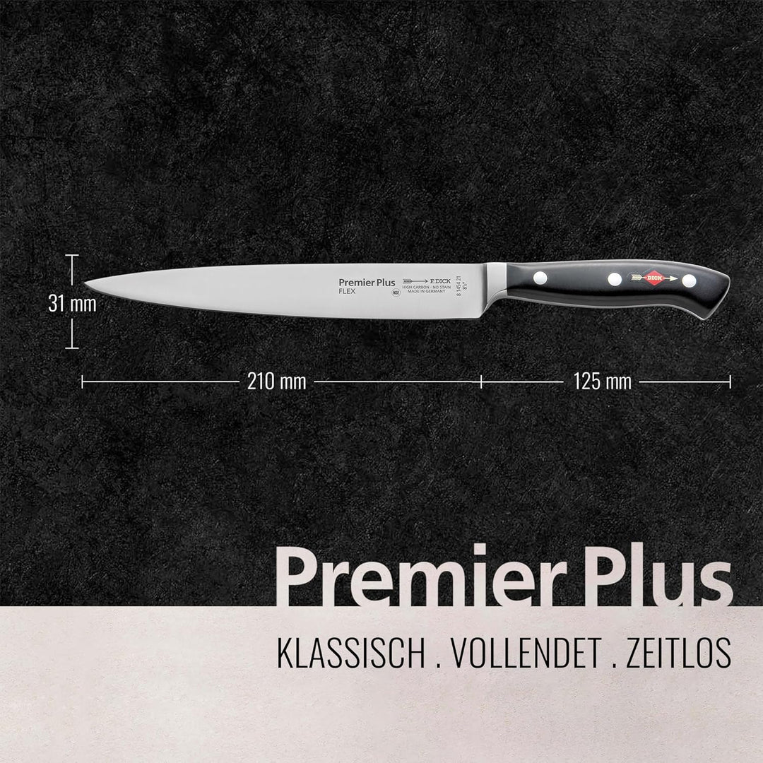 F. DICK Premier Plus Filetiermesser (Klingenlänge 21 cm, Kochmesser, Universalmesser, Küchenmesser,