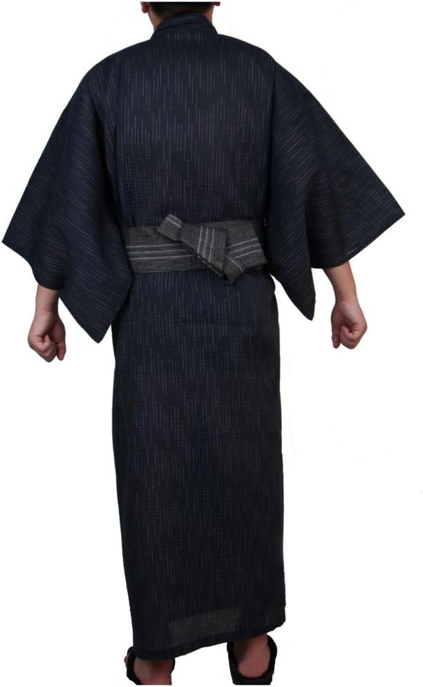 Jinbei Männer japanische Yukata japanische Kimono Home Robe Pyjamas Bademantel L Colour 09, L Colour