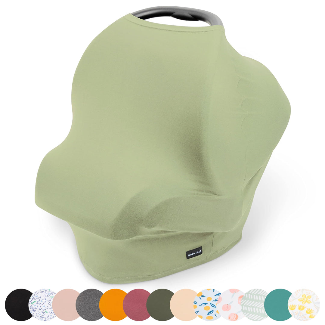 Simka Rose Car Seat Covers for Babies- Nursing Cover Breast feeding Essentials &amp; Baby Necessities- C