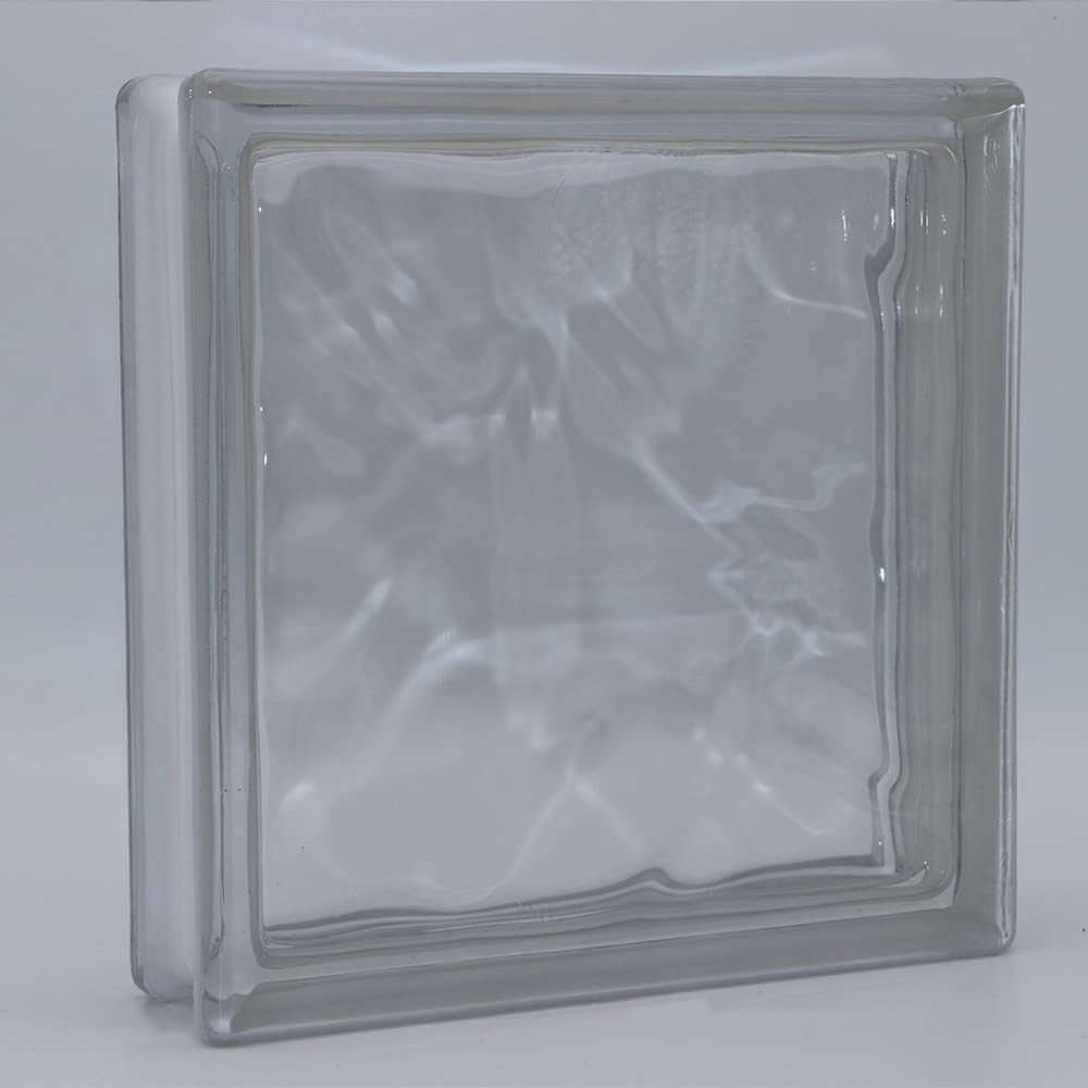 Fuchs Design 8 Stück Glassteine Wolke Klar glänzend 19x19x5 cm, glänzend 19x19x5 Cm